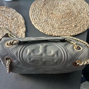 Tory Burch gray crossbody/shoulder bag USED